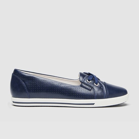 Frankie4 HANNAH II Women's Flats Navy | QBV142395