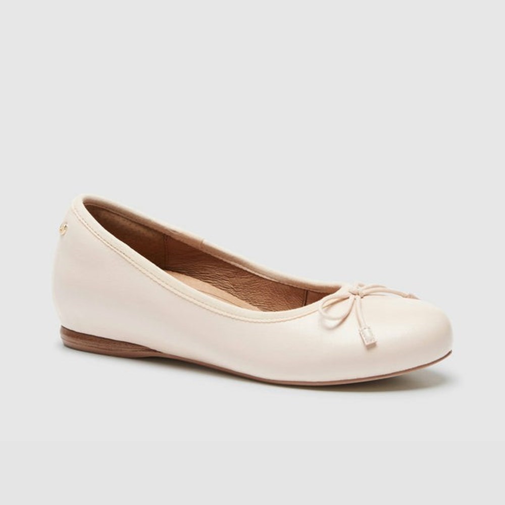 Frankie4 ELiZABETH Blossom Women's Flats Beige | WZL927135