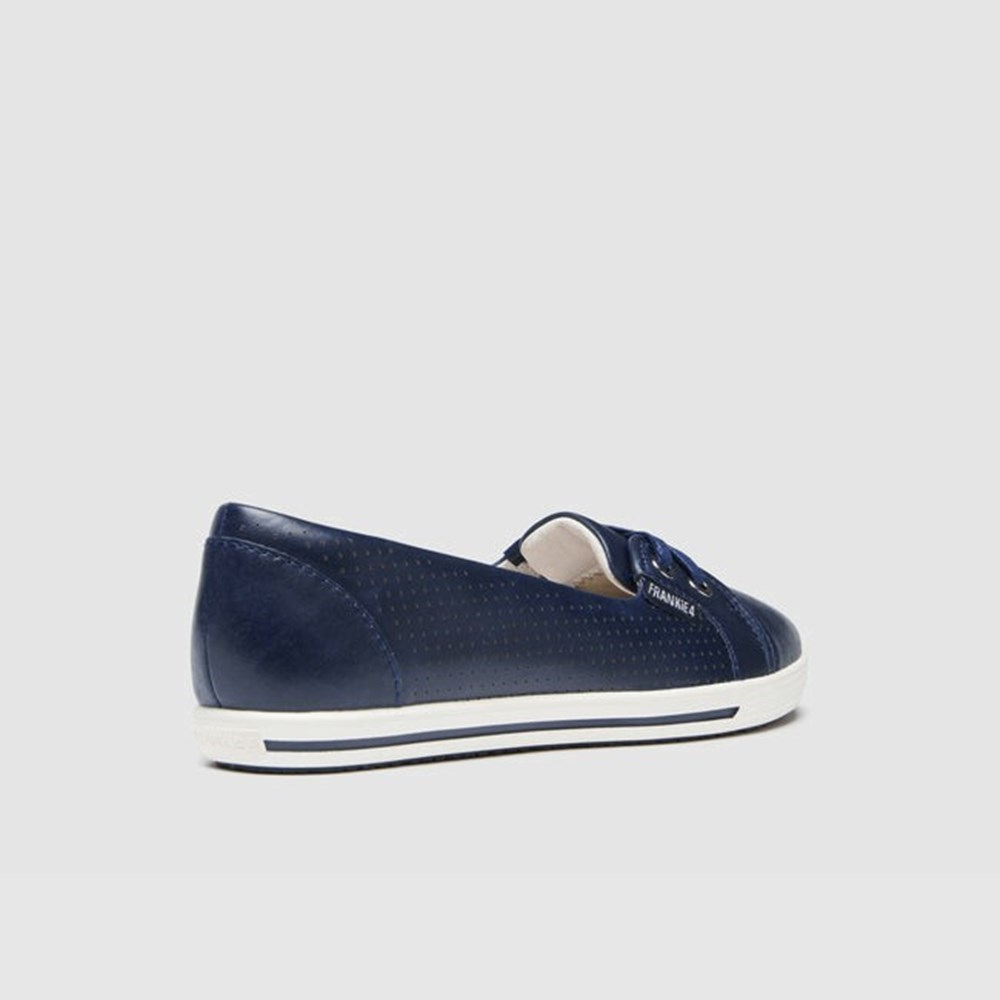 Frankie4 HANNAH II Women's Flats Navy | QBV142395