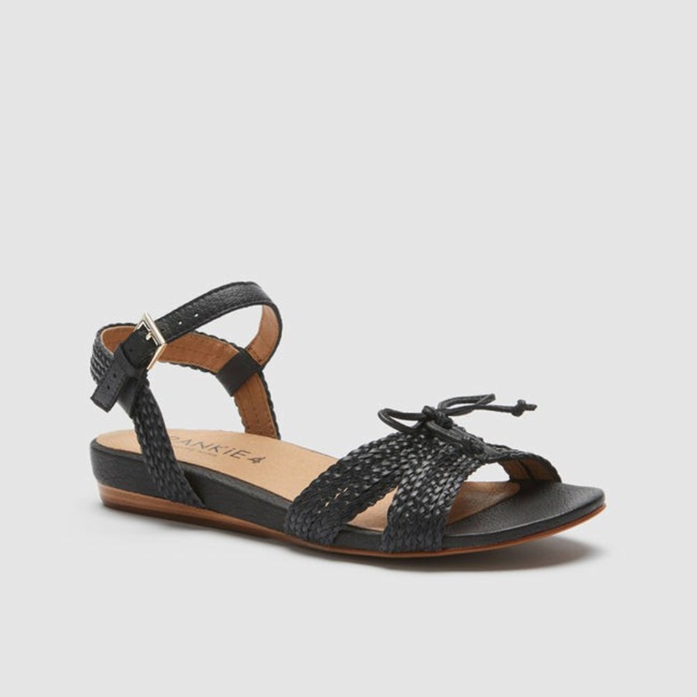 Frankie4 JAY Women's Slides & Sandals Black | KRA437589