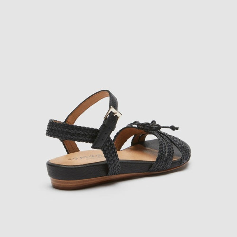 Frankie4 JAY Women's Slides & Sandals Black | KRA437589