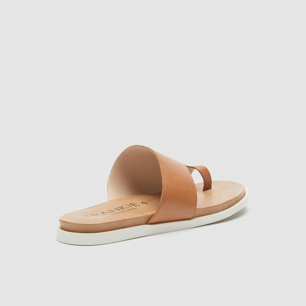 Frankie4 LiLLi Women's Slides & Sandals Tan | LPM154967