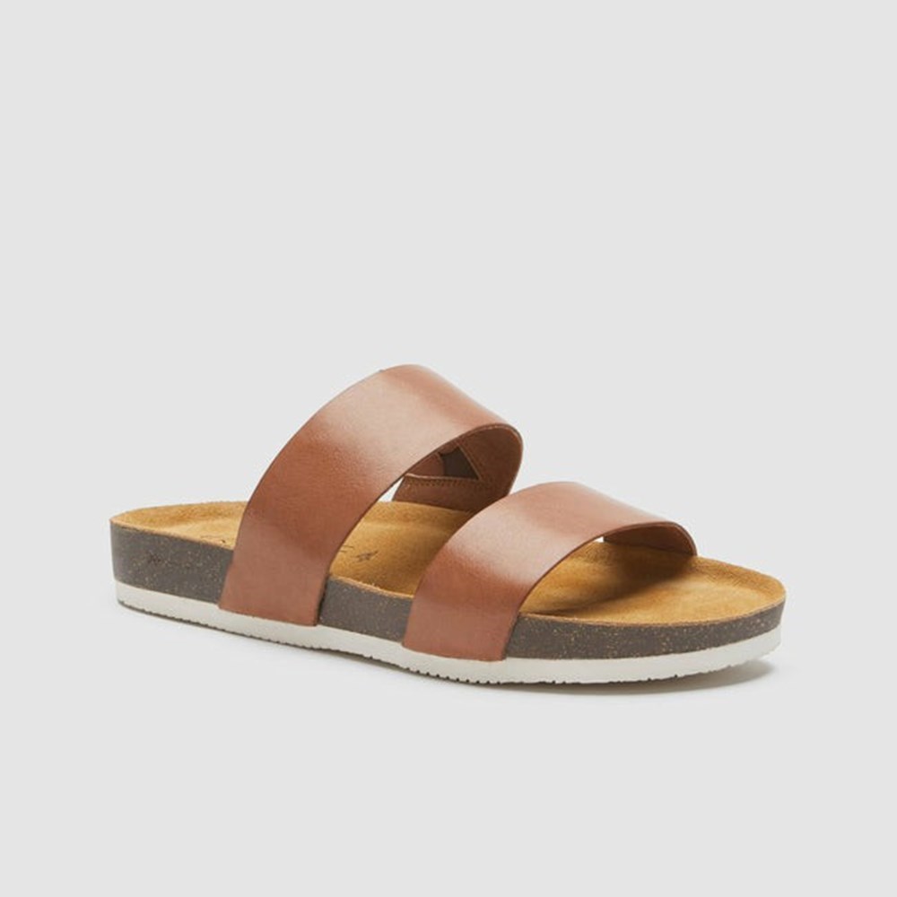 Frankie4 MARiA II Women's Slides & Sandals Cognac | FTZ845093