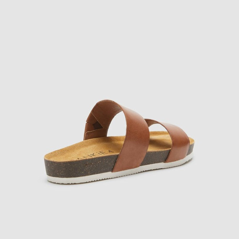 Frankie4 MARiA II Women's Slides & Sandals Cognac | FTZ845093