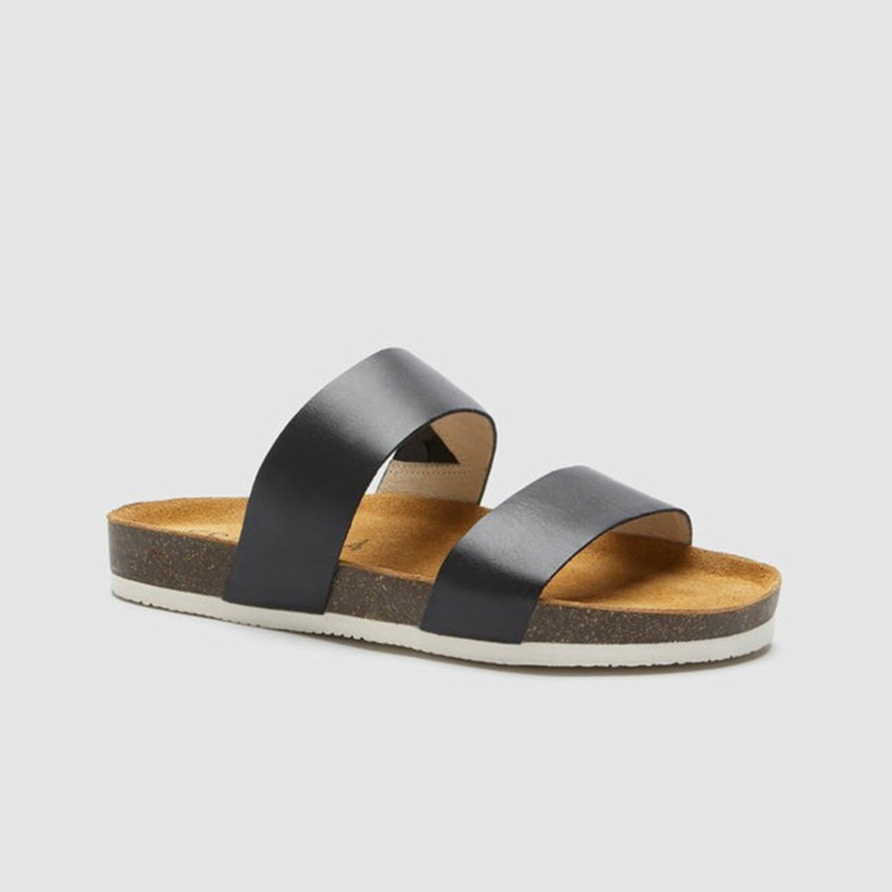 Frankie4 MARiA II Women's Slides & Sandals Black | KOJ682103