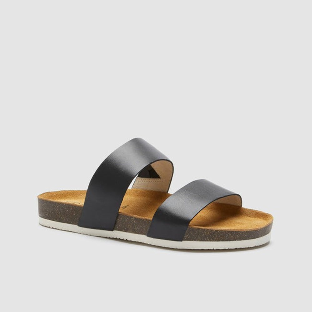 Frankie4 MARiA Women's Slides & Sandals Black | MBH509148